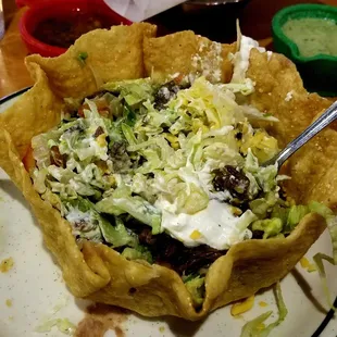 My fajita beef taco salad. Yummy!