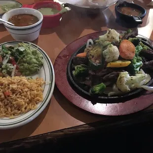 Fajitas with vegetables