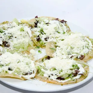 a plate of mexican food