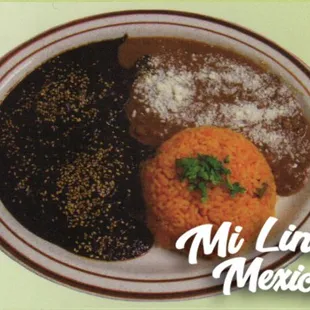 a plate of mexican food