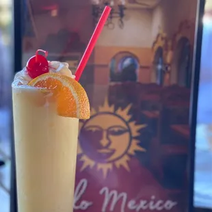 Virgin piñata colada is so refreshing on a hot day.