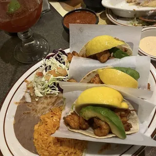 3 Tacos De Camaron