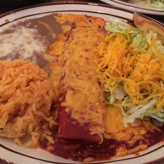 7. Cheese Enchilada and Beef Taco Lunch Special