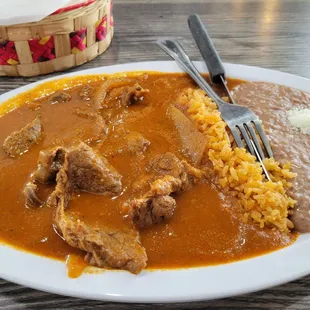 Bisteca con chili (a house signature dish and very spicy) $14.99