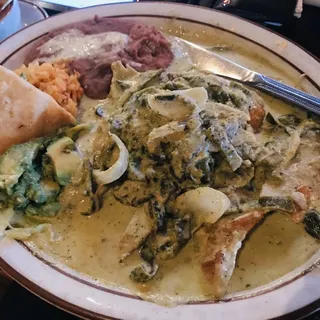 Pollo con Rajas y Crema Estilo Stephanie