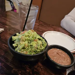 Finished Guac and Bean Dip