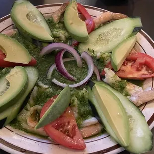 Holy crap is this chili shrimp plate is hot!!