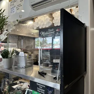 This is the inside of the counter