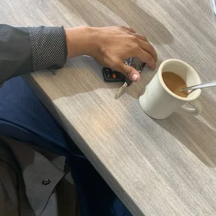 Their amazing coffee was good