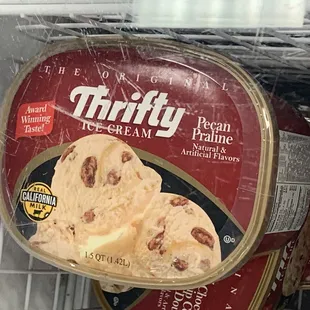 a container of ice cream