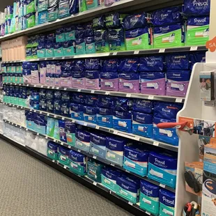 Largest selection of incontinence
