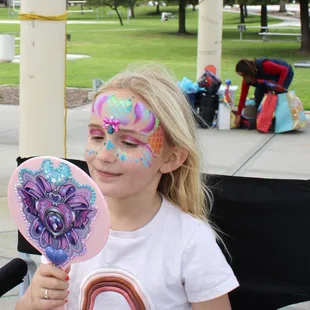 Let them take it in with a mirror!