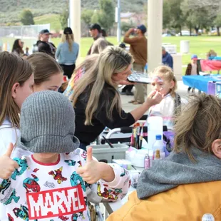 I have a sign up board for kids so they don't have to worry about waiting in line!