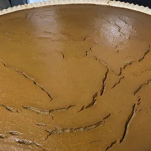 Giant pumpkin pie
