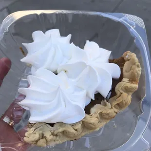 Pumpkin pie slice