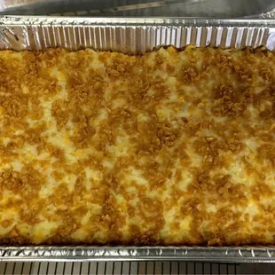 Cheesy hash browns from the catering menu