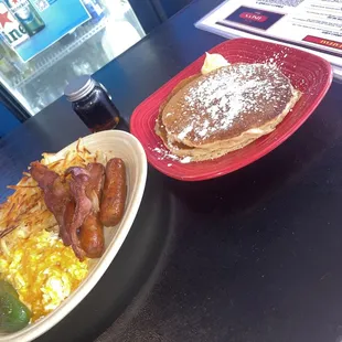 Hungry man breakfast