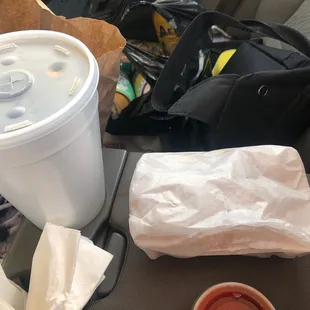 Basket of shrimp and large sweet.