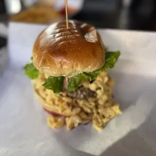 Mac and Cheese Burger
