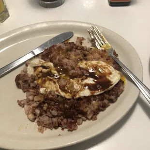 Corn Beef Hash &amp; Eggs