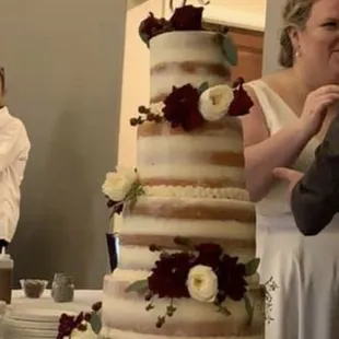 This picture doesn't do it justice! Beautiful wedding cake!