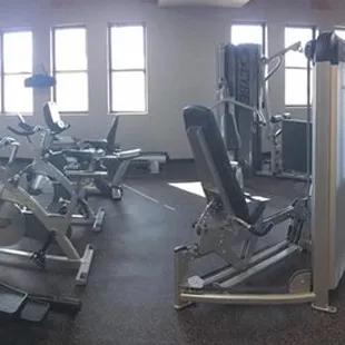 Newly renovated fitness center.