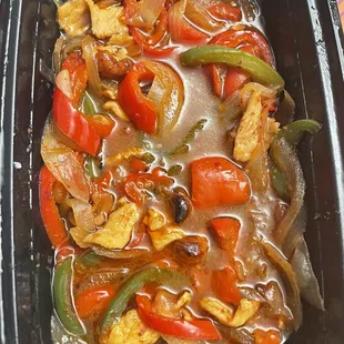 - Su Thai ( with barely any meat)  - Basically ALL vegetables  - Barely any chicken