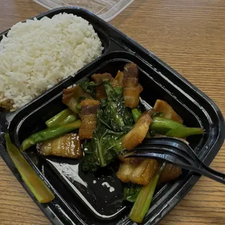 Crispy Pork Belly w/ Chinese Broccoli