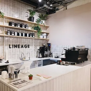 Updated coffee counter inside East End Market
