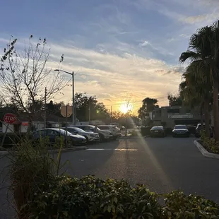 outside
