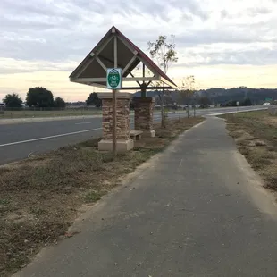 Good signage and ample benches along this part.