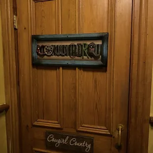 Cute, restroom women's sign