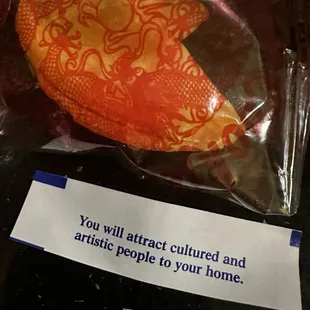 Fortune cookie