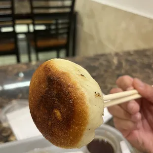 Pan fried pork bun