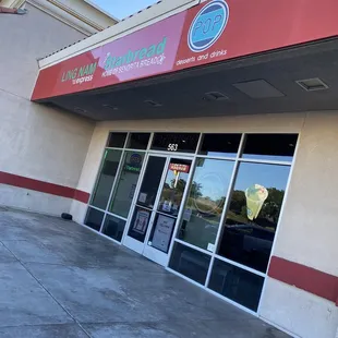 the front of the store