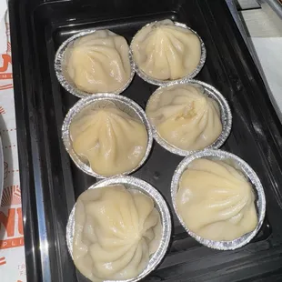 Soup dumplings $12.95 for 6