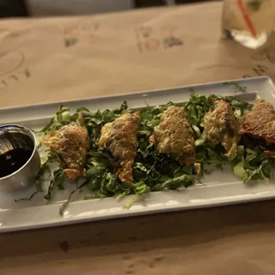 Basil Chicken Dumplings