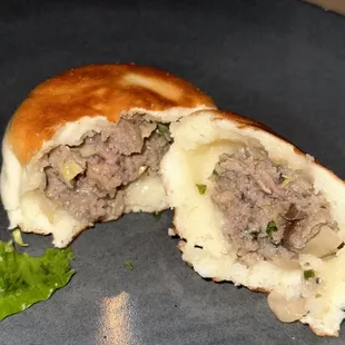 Pan Fried Beef Bao