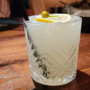 My awesome drink with the fun flower...
