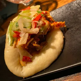 Chicken Bao Bun Shrimp