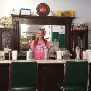 Linger longer antiques old fashioned soda fountain!