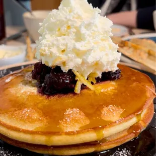 Yuzu ricotta pancake