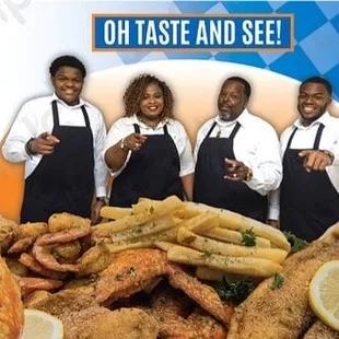 a group of people posing for a picture