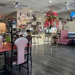 the dining area