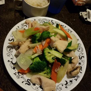 My go to steamed chicken &amp; veggies!  I could eat this all day everyday.