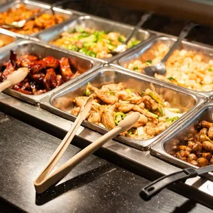chicken wings and fried chicken, interior