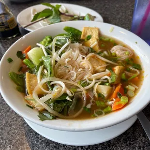 Veggie Pho Vegetables and Tofu