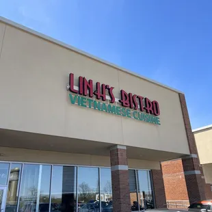 the front of a restaurant