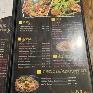 ramen and noodles, menu