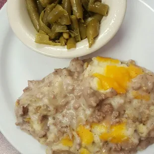 Daily special shepherd&apos;s pie.
